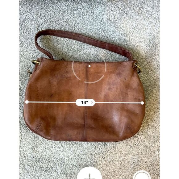 HOBO Tan leather shoulder bag, $225 - Picture 8 of 10